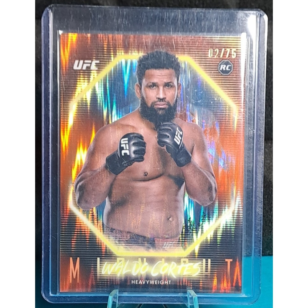 Waldo Cortes /75 2026 Topps Chrome UFC Sepia Refractor Rookie RC #02/75
